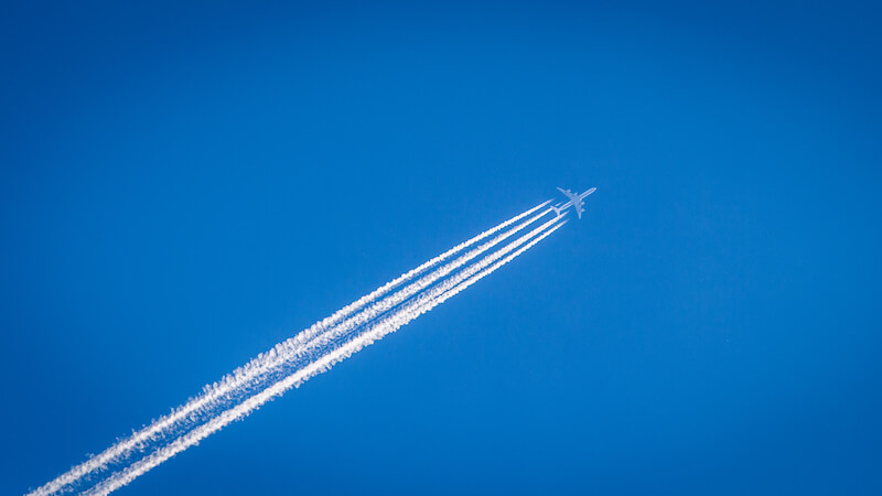 Klimawandel Kondensstreifen, Klimaerwärmung, Kondensstreifen, Flugzeug, Luftfahrt